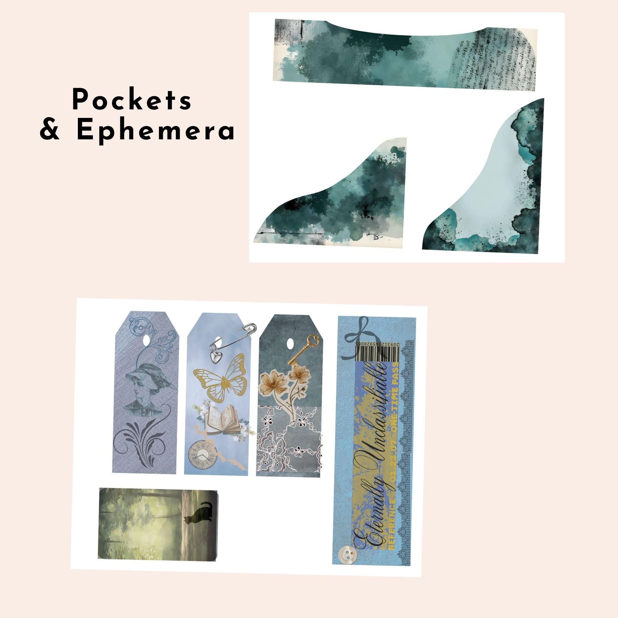 Moonlit Forest –Complete Journal Page  Kit