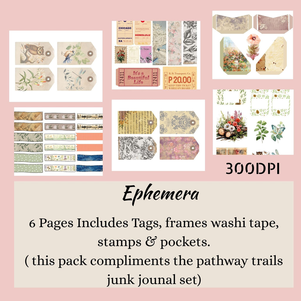 Pathway Trails  Kit – Complete Vintage Nature Journal Kit
