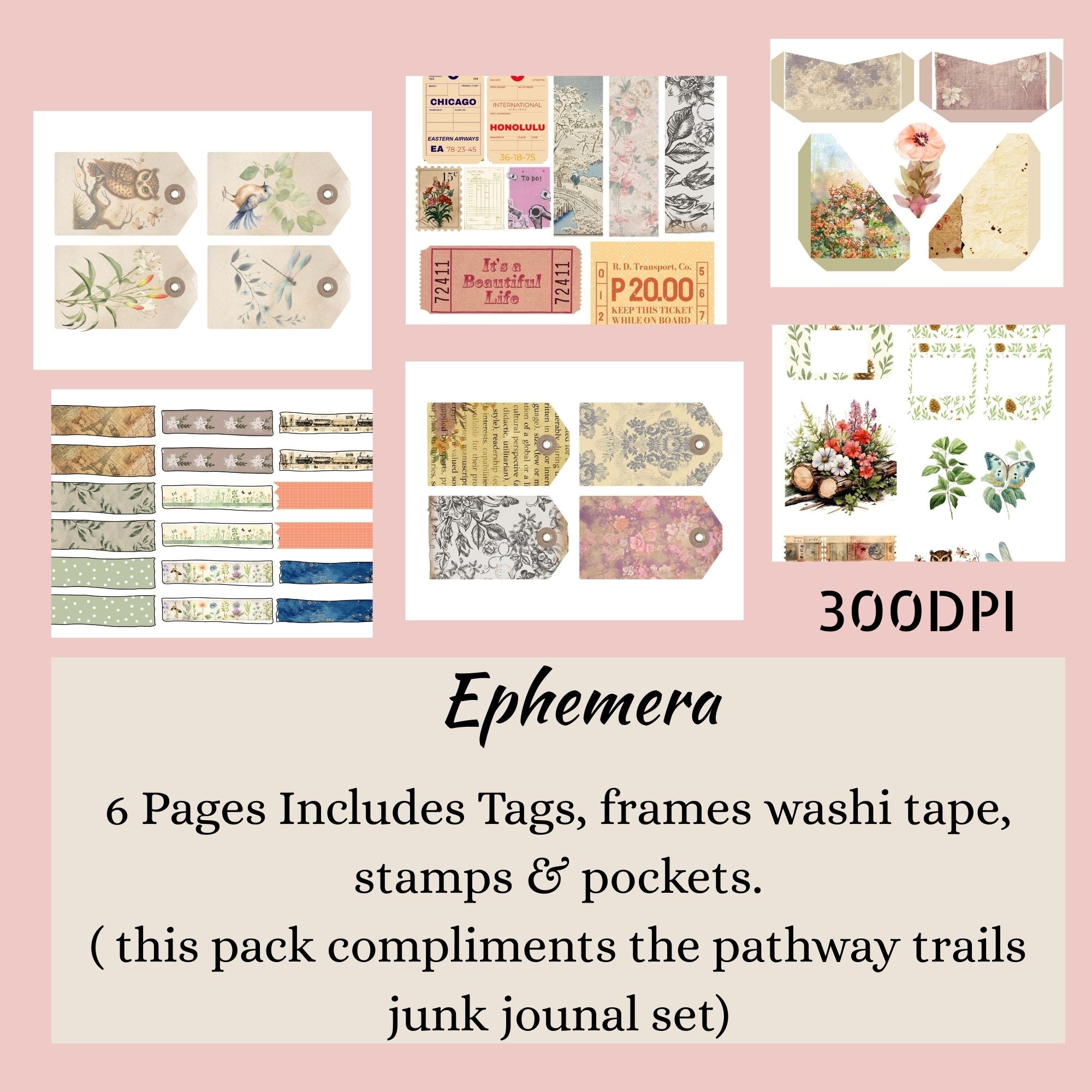 Pathway Trails  Kit – Complete Vintage Nature Journal Kit