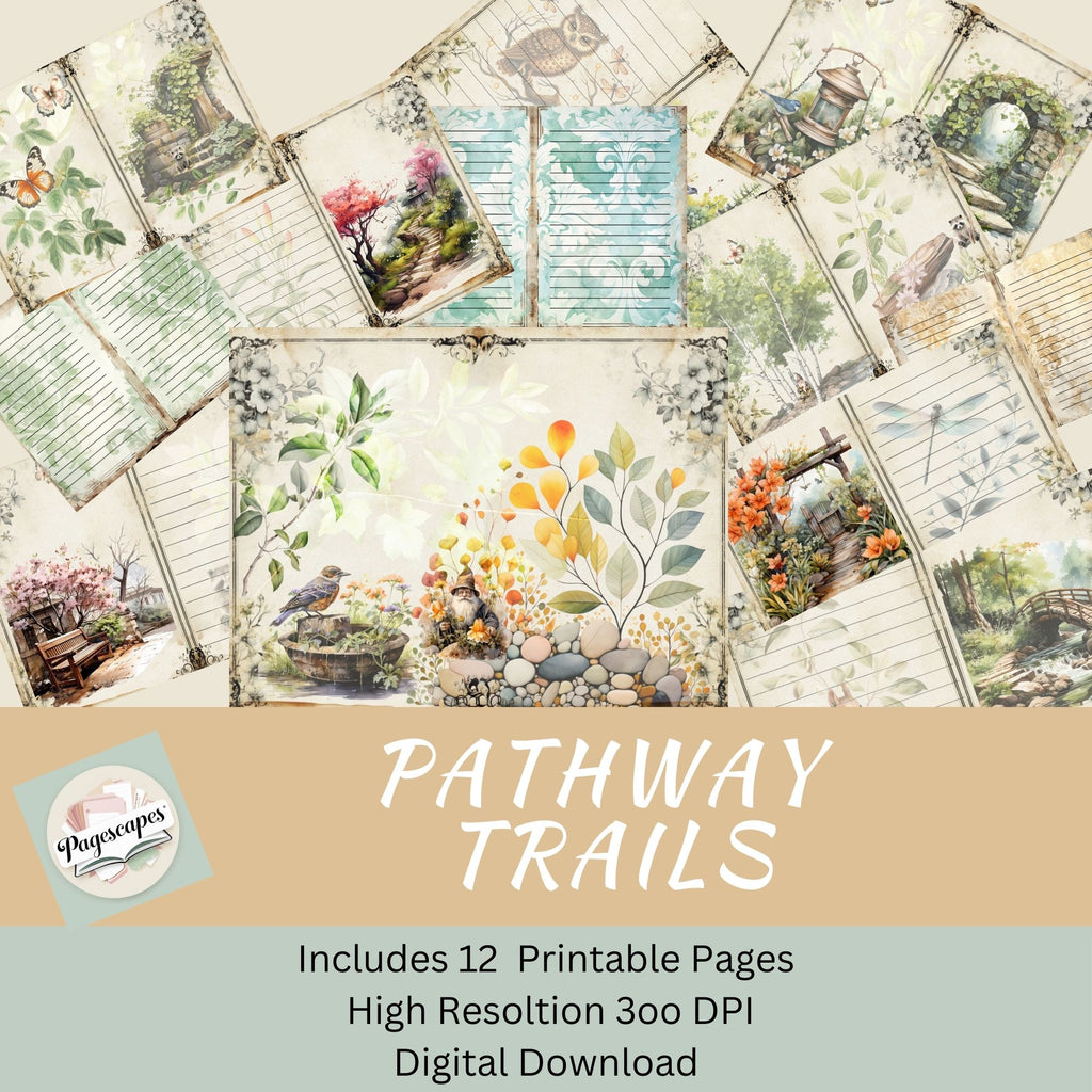 Pathway Trails  Kit – Complete Vintage Nature Journal Kit