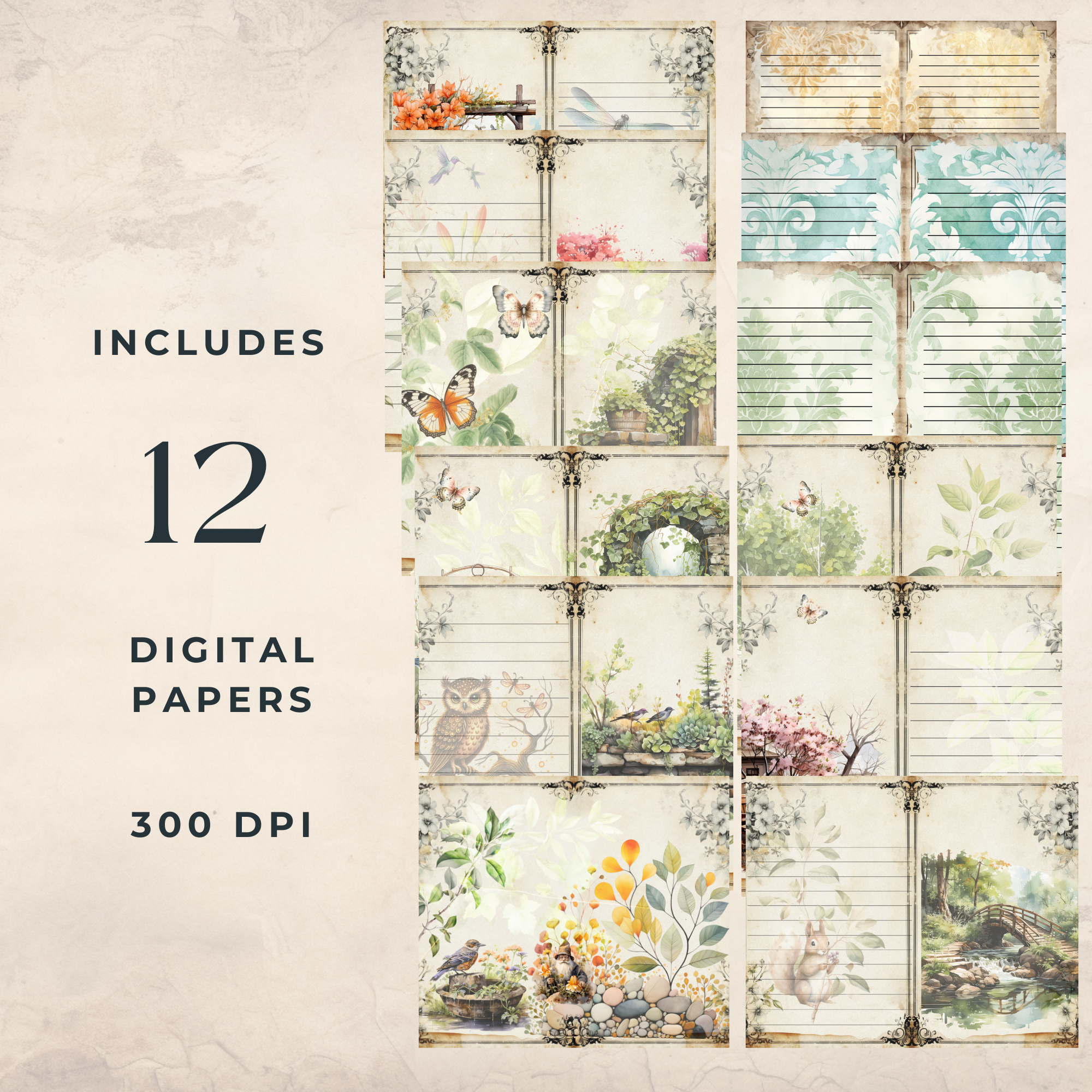 Pathway Trails  Kit – Complete Vintage Nature Journal Kit
