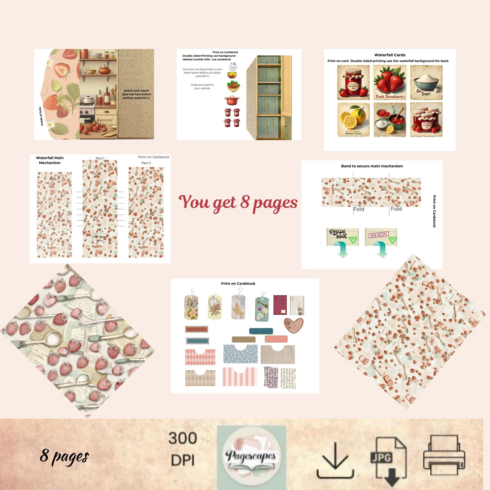 Strawberry Jam – Interactive Kitchen Folio Kit