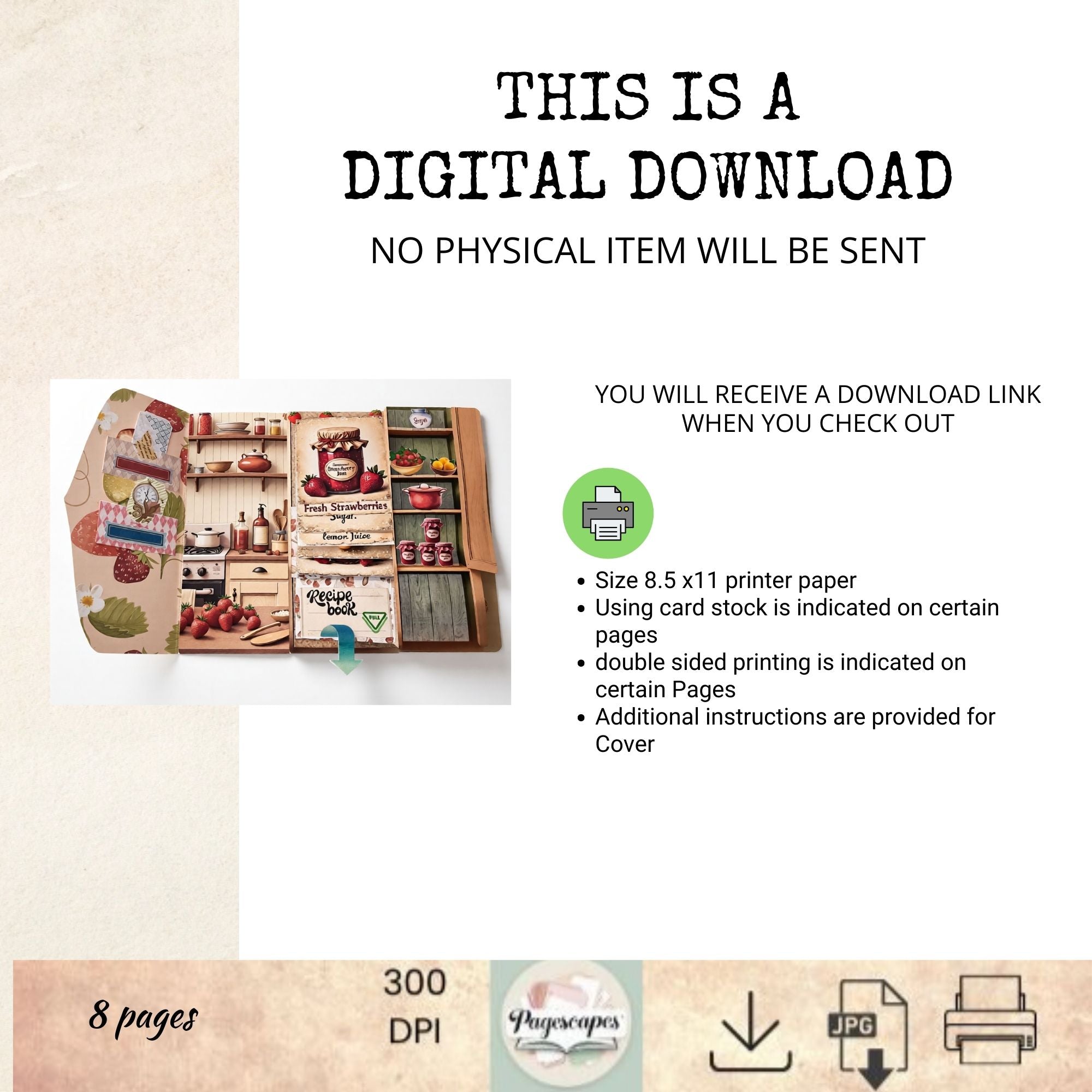 Strawberry Jam – Interactive Kitchen Folio Kit