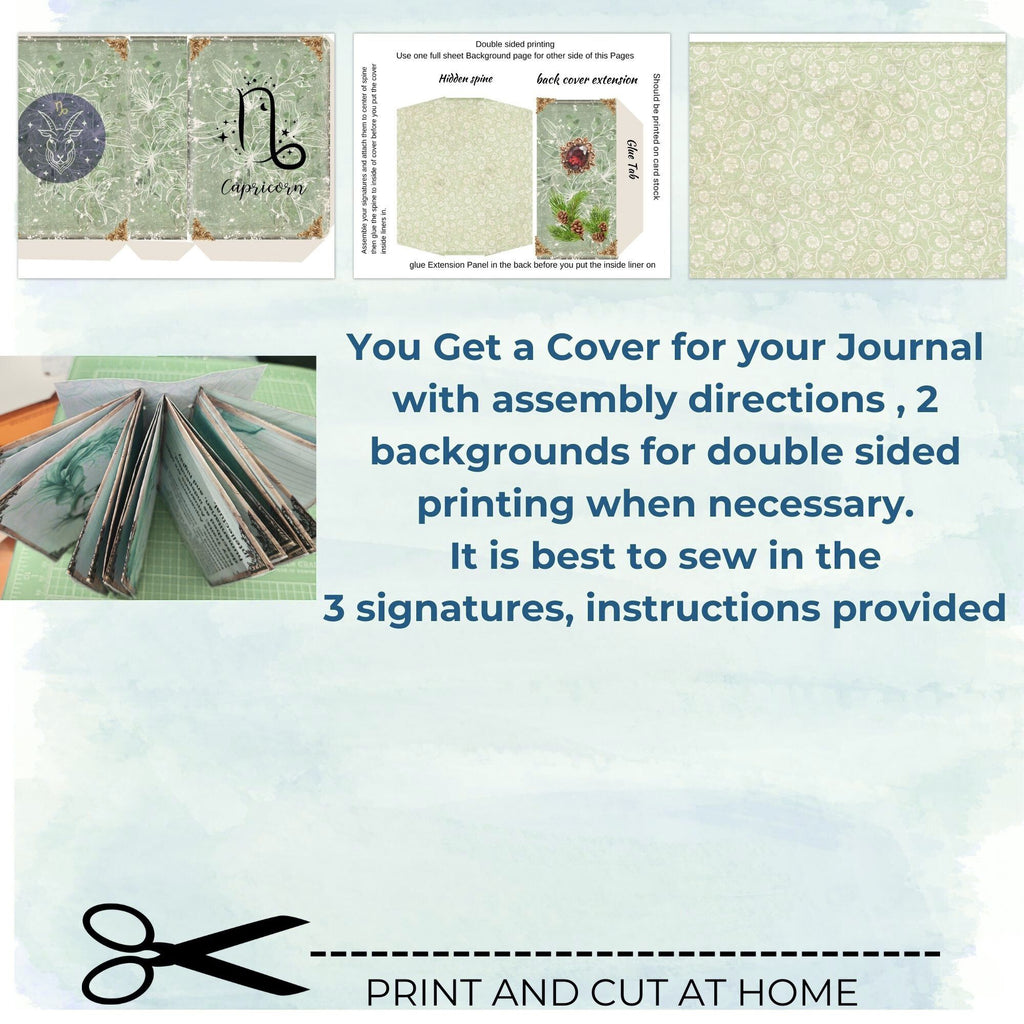Capricorn Zodiac Mini Journal Kit
