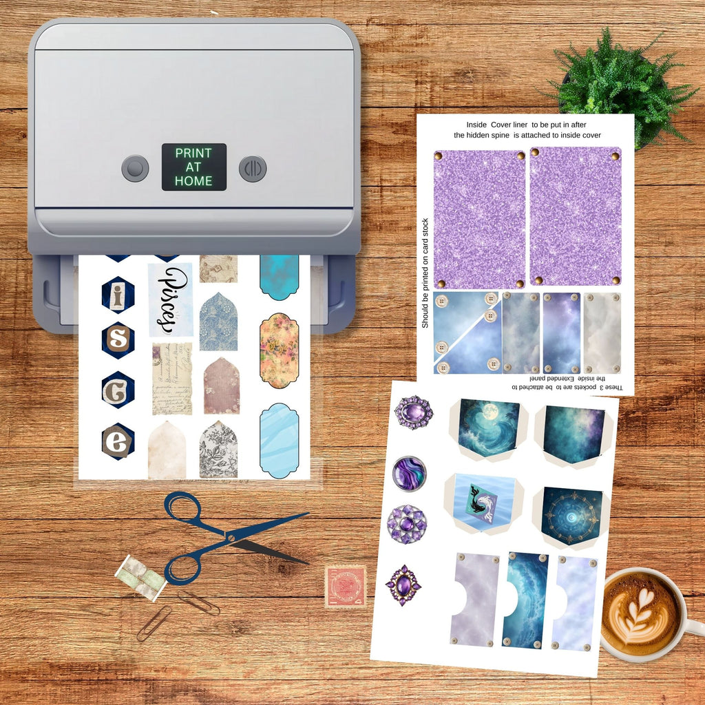 Pisces Zodiac Mini Journal Kit